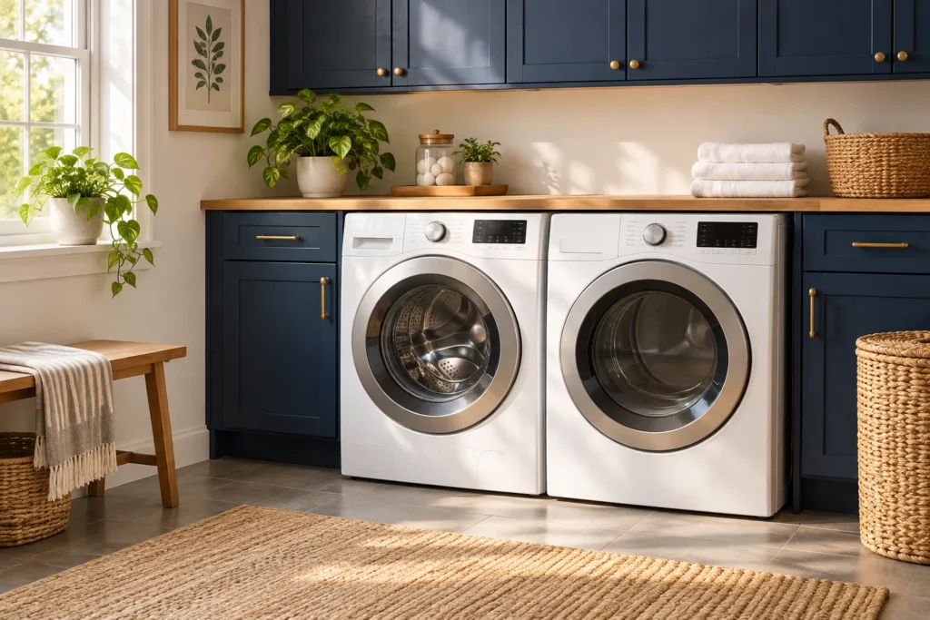 Residential laundry room — Ann Arbor dryer vent cleaning illustration